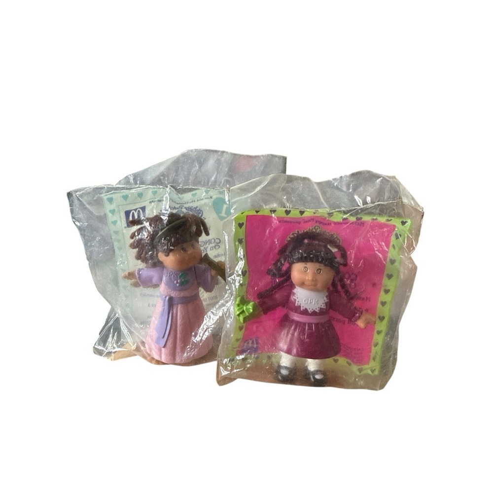 Cabbage Patch Kids Dolls Miniature Vintage 1992 Baby With Birthday present.